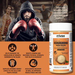 Iyush Herbal Ayurveda Ashwagandha Powder, Help Boost Immunity & Overall Health, 100% Forest Variety Herbs | 250gm 0.5lbs