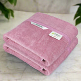 Heelium Bamboo Bath Towel 3x Softer & Quick Drying 400 Gsm Pack Of 2 (Peach)