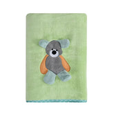 Urbanleaf Premium Microfiber Kids Bath Towels 300 Gsm | Quick Drying Towels For Unisex Kids Cartoon Print Baby Towel (Pista Green)
