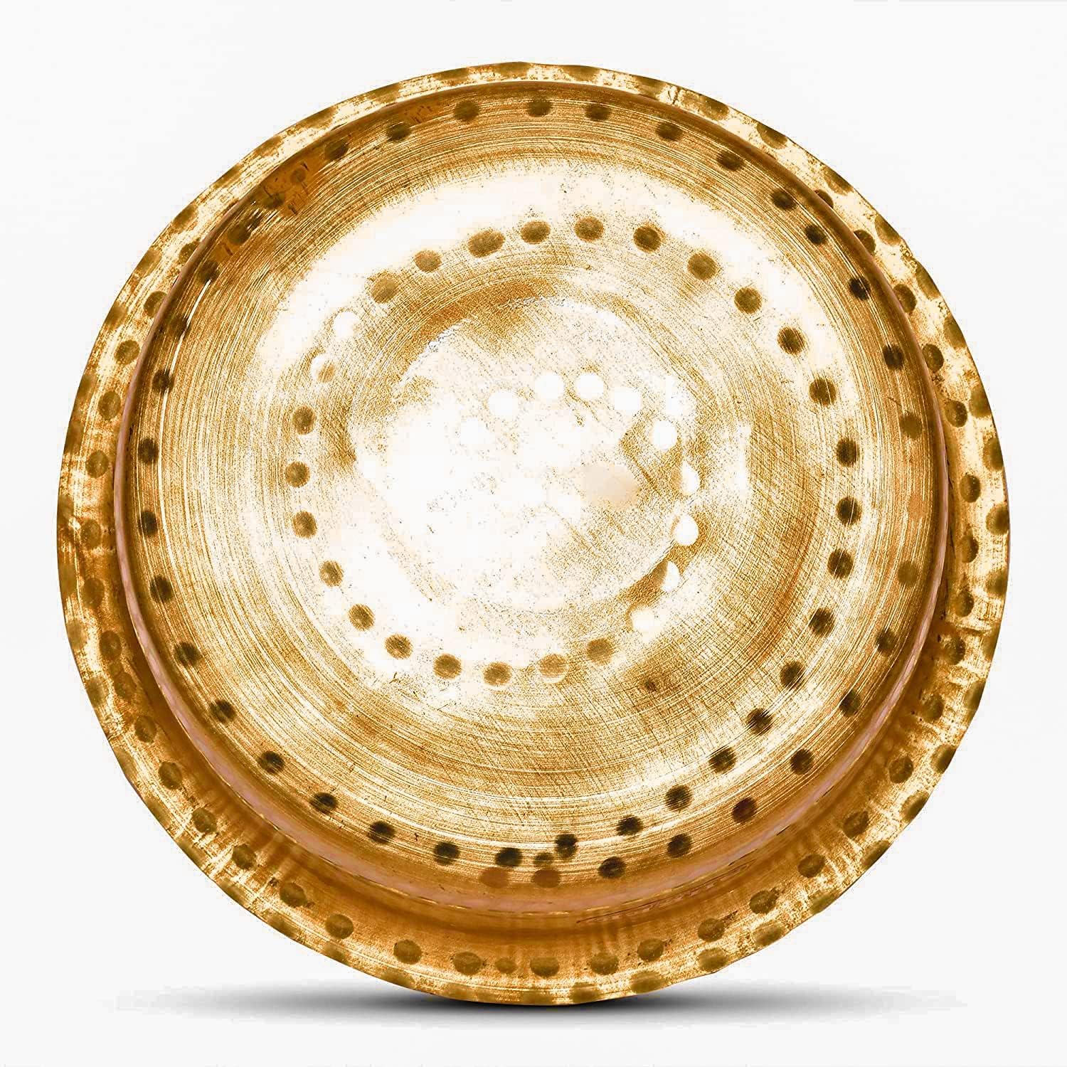 Golden Brass Round Patila - Tapeli - Tapela - Tope, 2.5 Liters | Multipurpose Brass Hammered Patila - Brass Tope - Brass Cookware - Patila - Round Tapeli - Bhagona Golden Brass Round Patila - Tapeli - Tapela - Tope, 2.5 Liters | Multipurpose Brass Hammered Patila - Brass Tope - Brass Cookware - Patila - Round Tapeli - Bhagona
