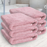 Heelium Bamboo Bath Towel Soft Super Absorbent 600 Gsm - Pack Of 6 (Peach)