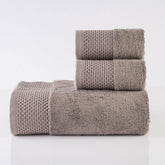 Spread Spain 1 Bath & 2 Hand Towels 900 Gsm | Highly Absorbent & Soft Modern Decor Design Towel Sets (Brown)