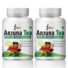 Inlazer Arjuna Tea Herbal Suppliment For Arjuna Tea Herbal Suppliment For Maintain Cholesterol Level 100% Ayurvedic | 60 Capsules 100gm 2lbs Each Pack Of 2