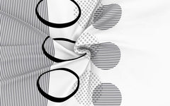 1 Double Bedsheet With 2 Pillow Covers - 88 X 90 Inches, White & Dark Grey | Queen Size Double Bedsheet Cotton | Ideal For Everyday Use