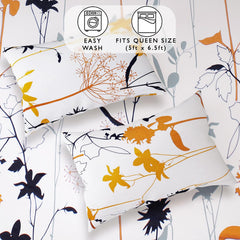 Bedsheet For Queen Size Bed With 2 Pillow Cover - 60 X 72 Inches, White | All Around Elastic Fitted Bedsheet - Perfect For Home Decor & Gifting