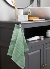 Mush 100% Bamboo Face Towel 500 Gsm | Ultra Soft, Absorbent, & Quick Dry Towels For Facewash, Gym, Travel | Pack Of 3 (Olive Green)