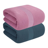 House Of Terry 100% Cotton Bath Towel 900 Gsm | Quick Dry, Soft & Absorbent, Fade-Resistant, Skin-Friendly For Men & Women Towel (Lilac & Oslo Blue) - Pack Of 2