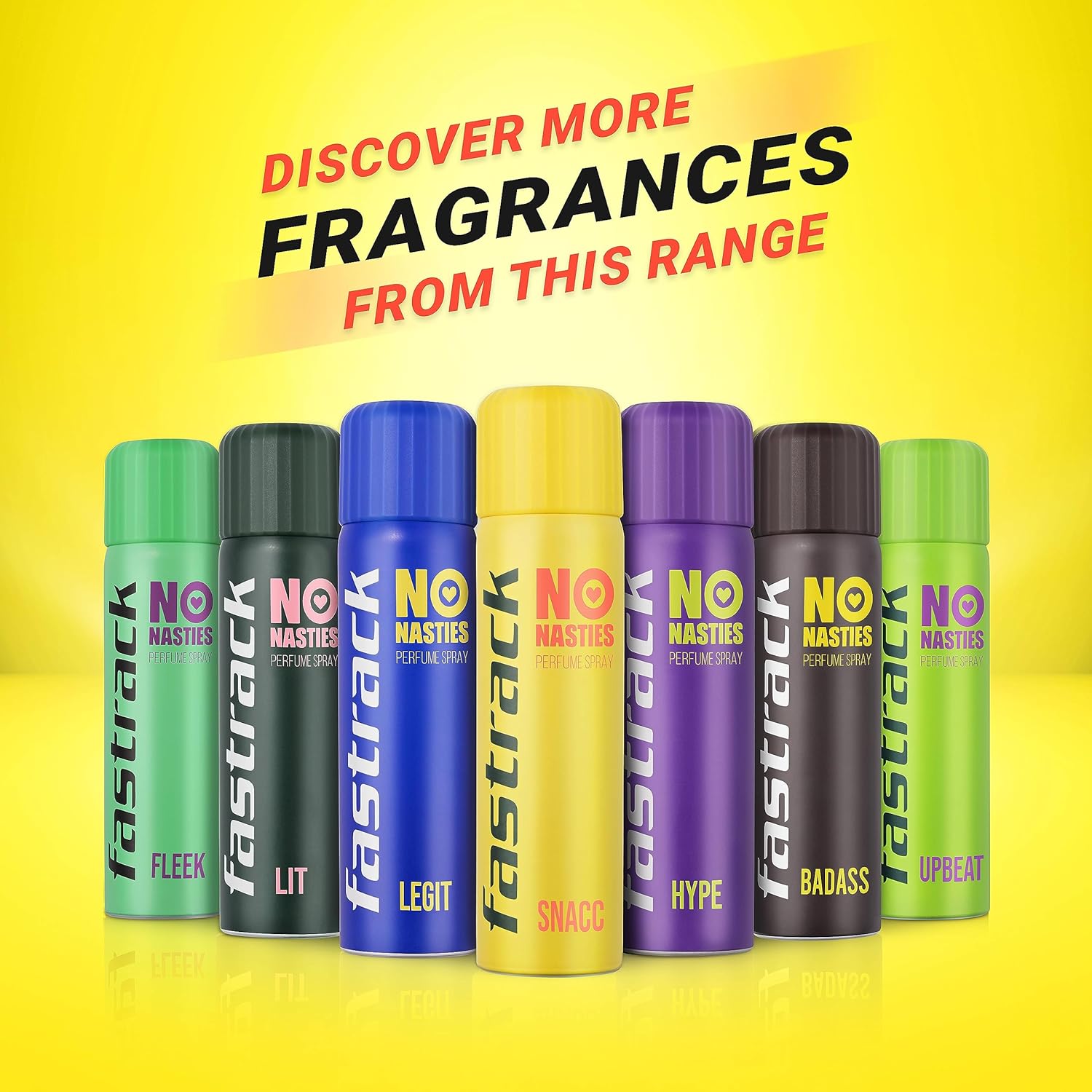Fastrack No Nasties Snacc Deodorant Perfume Spray 135ml 4.5 Fl.oz. Unisex Fragrance Fastrack No Nasties Snacc Deodorant Perfume Spray 135ml 4.5 Fl.oz. Unisex Fragrance