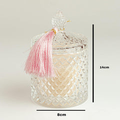 DIAMOND CRYSTAL JAR CANDLE ORGANIC SOY WAX COTTON WICK CANDLE FOR COUPLE DATE