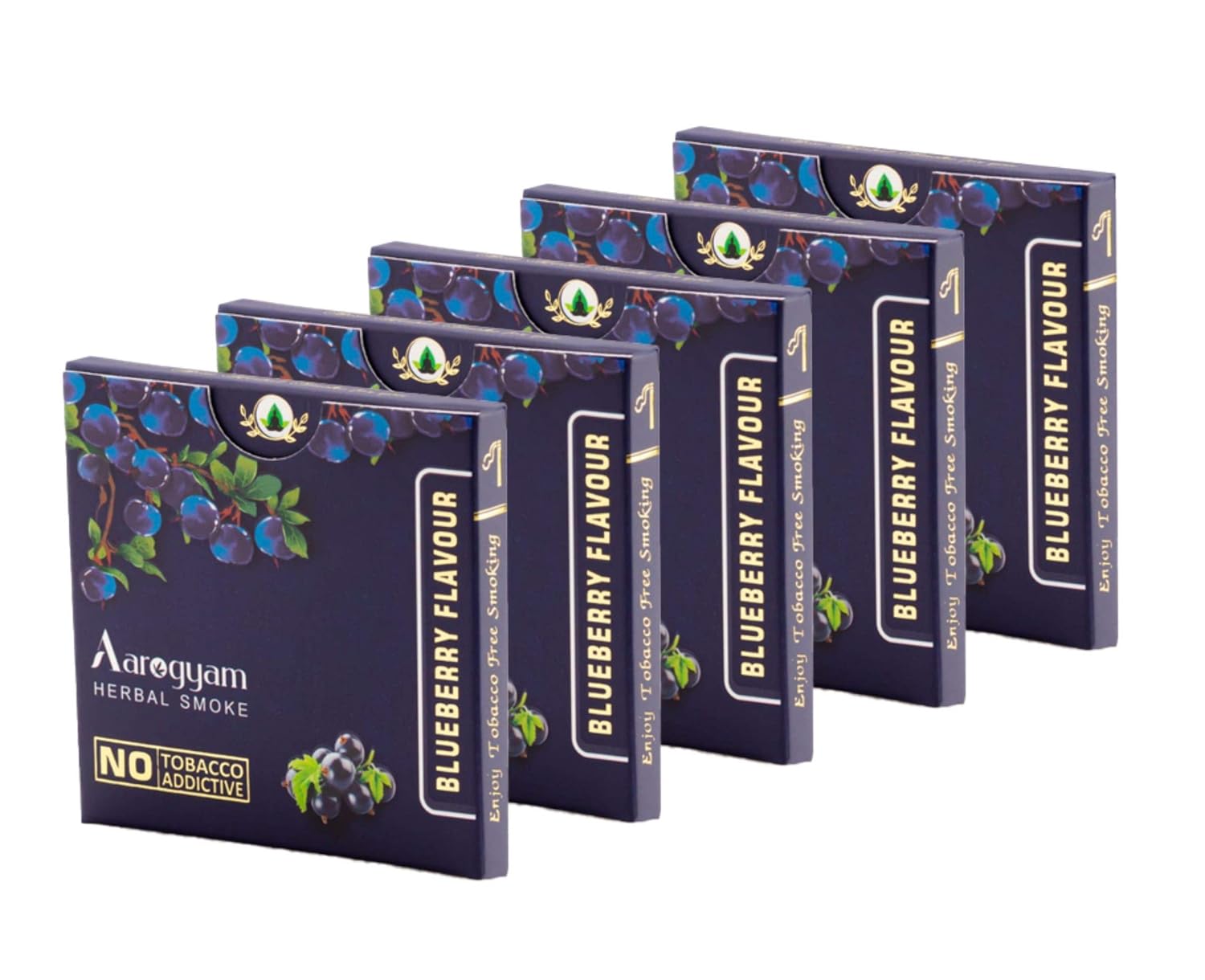 Blueberry Flavour Cigarette For Relieve Stress & Mood Enhance - 10 Sticks In Each Packet | No Bad Smell, Non Addictive, No Harmful - Tobacco & Nicotine Free Blueberry Flavour Cigarette For Relieve Stress & Mood Enhance - 10 Sticks In Each Packet | No Bad Smell, Non Addictive, No Harmful - Tobacco & Nicotine Free