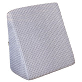 Wedge Pillow Memory Foam For Back Support, Grey Jacquard - 18 L X 17.5 W X 10 H Inch | Wedge Cushion Pillow, Acid Reflux, Snoring, Gerd, Leg Elevation, Pregnancy | Bed Wedge Pillow