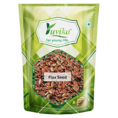 Yuvika Flax Seed Alsi - Linum Usitatissimum, Contains Fiber, Fat, Protein & Various Minerals & Vitamins | 400gm 0.8lbs