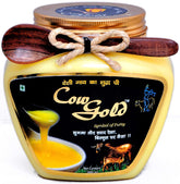 Premium Desi Cow A2 Ghee By Cow Gold | (Sahiwal & Rathi Cow) Bilona Method Pure Desi Cow Ghee Good For Hair & Eyes | (1 Litr) 33.8 Ounce | Jar Pack
