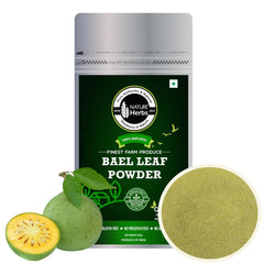 Nature Herbs 100% Pure Bilva Powder, Bael Leaf, Bael Patra, Aegle Marmelos, Gluten Free , No Preservatives & No Added Colour | 200gm 0.4lbs