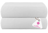 Casa Copenhagen Egyptian Cotton Exotic Hand Towel 400 Gsm (Wf White)- 2 Pcs