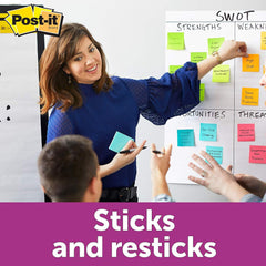 Super Sticky Notes 5 Pads X 90 Sheets | Notes, Reminders, Study, School & Organizing