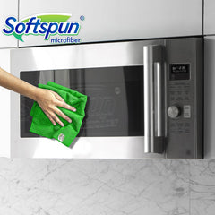 Softspun Microfiber Cleaning Cloths Towel 300 Gsm | Thick Lint & Streak-Free Multipurpose Cloths Automotive Microfibre Towels For Car, Bike Cleaning Polishing Washing Pack Of 5 (Multi-Color)