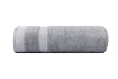 Casa Copenhagen Egyptian Cotton Solitaire Hand Towel 740 Gsm (Pink, Bluebird, Black, FeatherGrey,Orange & White)- Pack Of 6