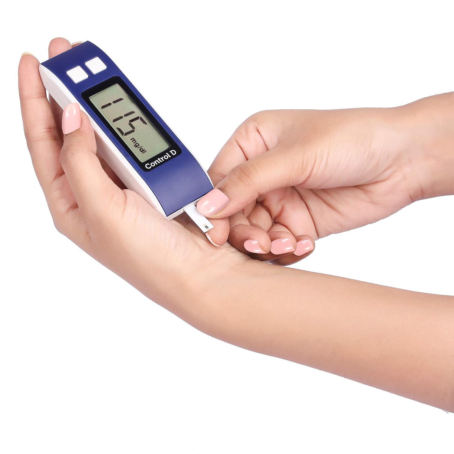 Control D Blue Digital Glucose Blood Sugar Testing Monitor Machine + 50 Strips Control D Blue Digital Glucose Blood Sugar Testing Monitor Machine + 50 Strips