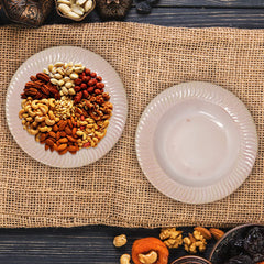 Flamingo Pink Ceramic Pasta Plates - 2 Pieces | Handcrafted Multi Purpose Ceramic Deep Plates, Snack Plates, Starter Plates - 7 Inch, Microwave Safe & Dishwasher Safe