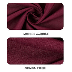 Queen Size Solid Plain Bedsheet Set Includes 2 Pillow Covers - 90 X 95 Inches, Wine | Exceptional Softness & Breathability | Premium Microfiber Material