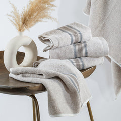 Spread Spain Water & Soil Face Towel 300 Gsm | Luxurious Blend Of Cotton & Bamboo Fiber Face Towel Ultra-Absorbent, Quick-Drying & Skin-Friendly (Beige) - Pack Of 2