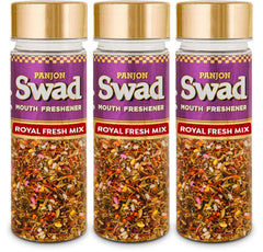 Panjon Swad Mouth Freshener Royal Fresh Mix Mukhwas 360gm, (120gm *3 Bottles)
