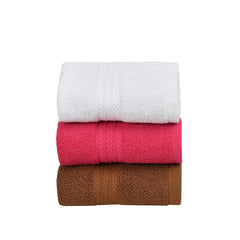 Hovent Cotton Hand Towel 600 Gsm | Pure Cotton, Quick Dry Luxury Towels For Sports, Home & Kitchen (Multicolor) -Set Of 3