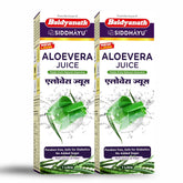 Baidyanath Asli Ayurved Aloe Vera Juice With Pulp, All Natural Tonic For Immunity, Better Digestion & Glowing Skin | 1000ml 2.2lbs, Each Pack Of 2