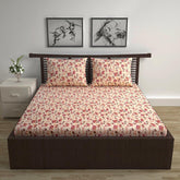 Cotton Double Bedsheet With 2 Pillow Covers - 87 X 100 Inches, Multicolor | Smooth & Comfortable For Daily Use - All Weather Coziness & Bedroom Style