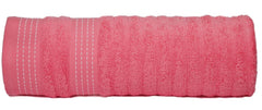 Casa Copenhagen Egyptian Cotton Waffle Large Size Bath Towel 500 Gsm (Flamingo Pink)