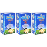 Organic Cow Ghee By New Nandan Gold | Rich Aromatic & Nutritious Indian Cow Ghee Perfect For Frying | 3 Litre (1 Litr * 3) 101.4 Ounce | Box Pack