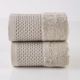 Spread Spain Hand Towels 500 Gsm | Micro Modal Large Size Highly Absorbent Soft Quick Dry Hand Towel (Light Grey) - 2 Pcs