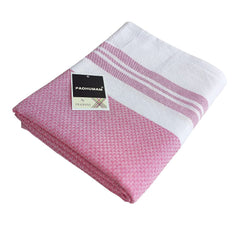 Padhumam Cotton Large Size Bath Towel 400 Gsm | Towels For Men & Women (Pink)