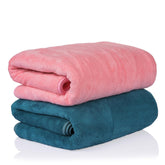 Glivary Microfiber Bath-Soft Towel 640 Gsm | With Hook Quick Dry Super Absorbent-Bath Towel For Men & Women (Greenish Blue & Pink) | Pack Of 2