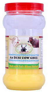 100% Natural A2 Desi Cow Ghee By Suvarnandini | Delicious & Nutrients Healthy Desi Ghee Good For Rotis | (500ml) 16.9 Ounce | Jar Pack