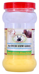 100% Natural A2 Desi Cow Ghee By Suvarnandini | Delicious & Nutrients Healthy Desi Ghee Good For Rotis | (500ml) 16.9 Ounce | Jar Pack