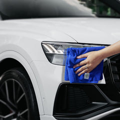 Softspun Microfiber Cloth 450 Gsm | Thick Lint & Streak-Free Multipurpose Cloths Automotive Microfibre Towels (3 Pcs) - Blue