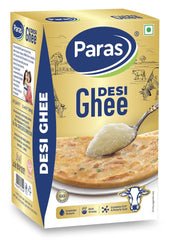 Pure Natural Desi Ghee By Paras | Rich In Taste & Nutrients Desi Ghee Perfect For Parathe & Sabji | (1 Litr) 33.8 Ounce | Box Pack
