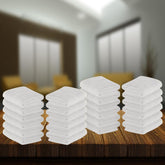 Kuber Industries Face Towel 200 Gsm | Medium Hand Napkins For Man & Women | Hand Towel For Facewash, Gym | White (Set Of 24)