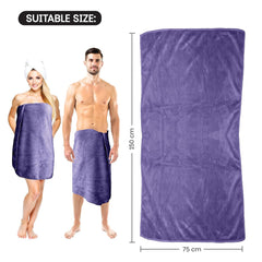 Housse Premium Microfiber Bath Towel 550 Gsm | Extra Large Quick Dry Towels Super Soft Plush | Ultra Absorbent For Home, Swimming, Sports, Travel (Cadet)
