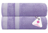 Casa Copenhagen Egyptian Cotton Exotic Hand Towel 400 Gsm (Rouge Purple Rose)- 2 Pcs