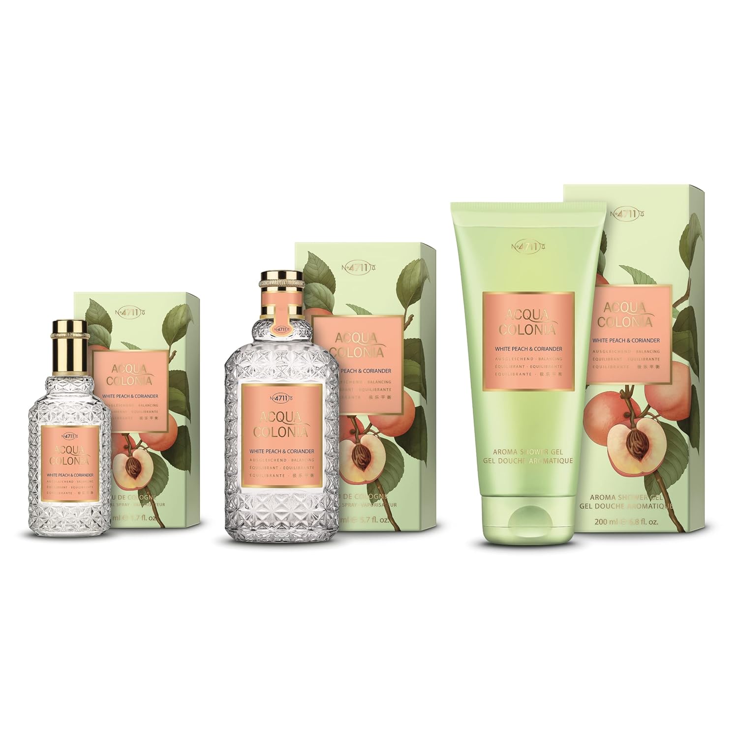 4711 Acqua Colonia White Peach & Coriander Eau De Cologne 50ml 1.6 Fl.oz. | Best Gift For Girlfriend | Long Lasting Fragrance 4711 Acqua Colonia White Peach & Coriander Eau De Cologne 50ml 1.6 Fl.oz. | Best Gift For Girlfriend | Long Lasting Fragrance