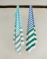 Mush 100% Bamboo Extra Large Bath Towels 700 Gsm | Ultra Soft, Absorbent, Quick Dry Bath Towel For Men & Women (Blue Dark Green & Turquoise Light Green)- Pack Of 2