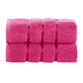 Spread Spain 100% Cotton Hand Towel 600 Gsm | Soft, Fluffy, Super Absorbent & Quick Dry Towels For Pool, Spa & Gym (Fuchsia) -Set Of 2