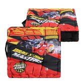 Cotton Chair Cushions Pillow For Sitting, For Back Rest, Disney Car - Red & Black | Chair Pad For Office Work & Posture Support | Lightweight & Portable, Durable & Long Lasting - Pack Of 2
