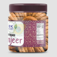 100% Natural Afghani Anjeer Dried Figs By Bk Kart 450gm, | Vitamins & Minerals Natural Sweetness Healthy dry fruits for Diet Jar Pack | 15.8 Ounce