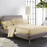 100% Cotton Flat Bedsheet Single Bed With 1 Pillow Covers - 60 X 90 Inches, Cream | Stylish & Traditional Bedsheet - Bed Sheet For Single Bed