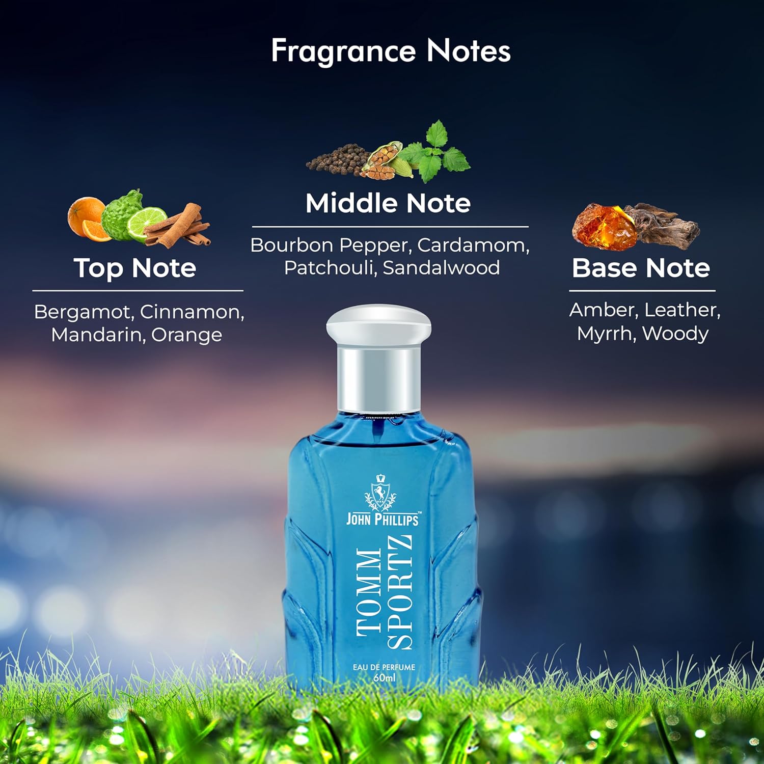 John Phillips London In Style & Tomm Sportz Eau De Perfumes 60ml 2 Fl.oz. Each Pack Of 2 For Men & Women John Phillips London In Style & Tomm Sportz Eau De Perfumes 60ml 2 Fl.oz. Each Pack Of 2 For Men & Women