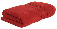 Fash Home Towel 400 Gsm | Ultra Soft, Highly Absorbent, Quick Dry, Plush & Durable Cotton Bath Towel (Maroon Red)